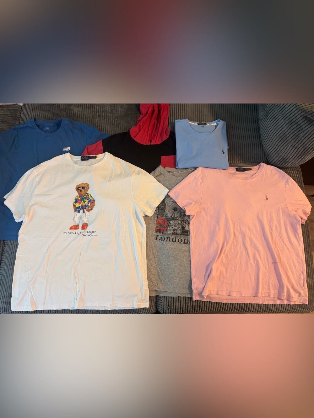 Bundle of 6 Men’s XL Tees - Polo, New Balance, etc
